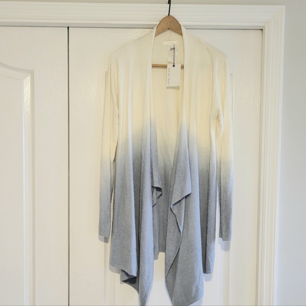 NWT Barefoot Dreams Ombre Calypso Wrap Cardigan - Large XL - Blue & Cream